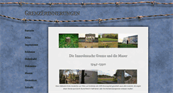 Desktop Screenshot of grenzerinnerungen.de